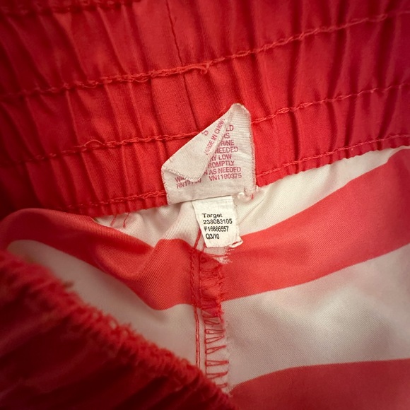 Xhilaration Coral & White Stripe Shorts- Small - Picture 7 of 10
